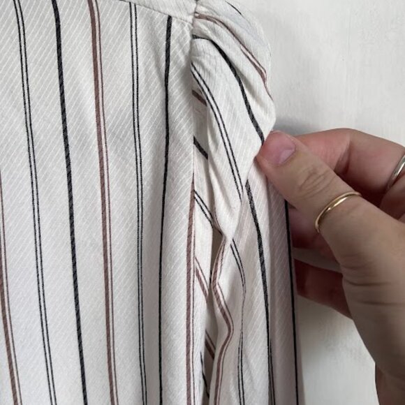 Ann Taylor Factory Silky Striped Button Down - Picture 4 of 4